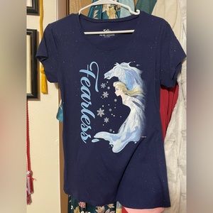 FROZEN 2 Elsa and Horse FOREVER Sparkly Tee